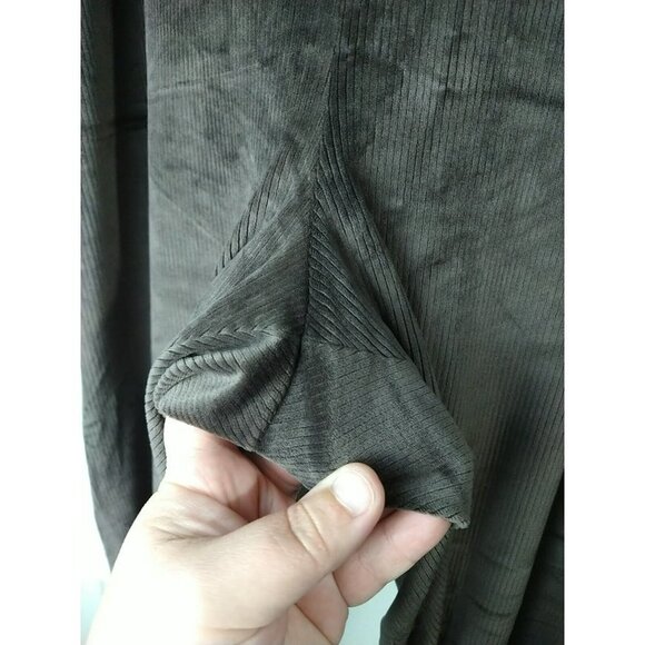 Woman With Control Dark Brow Knit Corduroy Wide Band Pants. Size 1XT - Picture 6 of 13